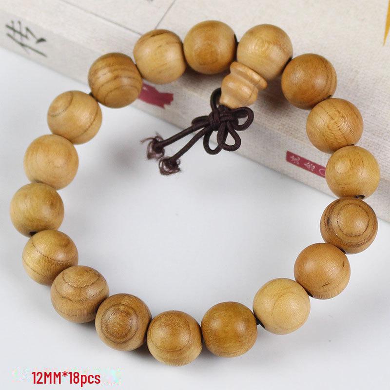 Браслет з буддійських намистин персикового дерева: 108 намистин Культурний та мистецький аксесуар