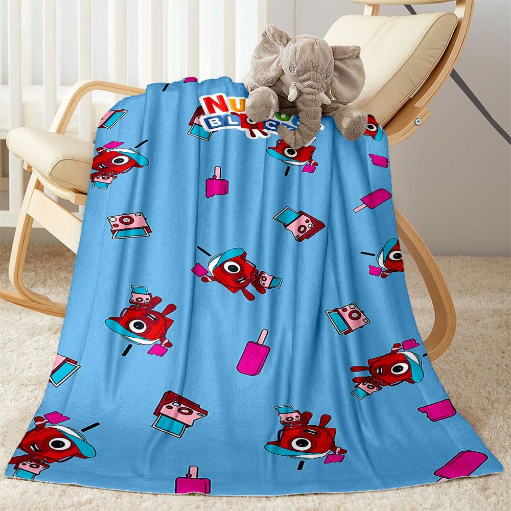 Colorful Creatures Pattern Flannel Blanket-Soft and Suitable for Sofas,Beds,Offices,Travel,All Seasons,Great Gift for Holidays and Birthdays.
