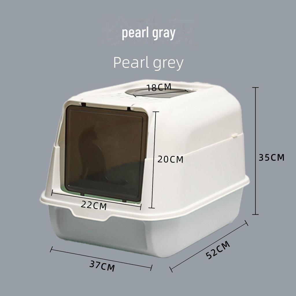 Große geschlossene Anti-Spritz-Deodorierende Katzentoilette