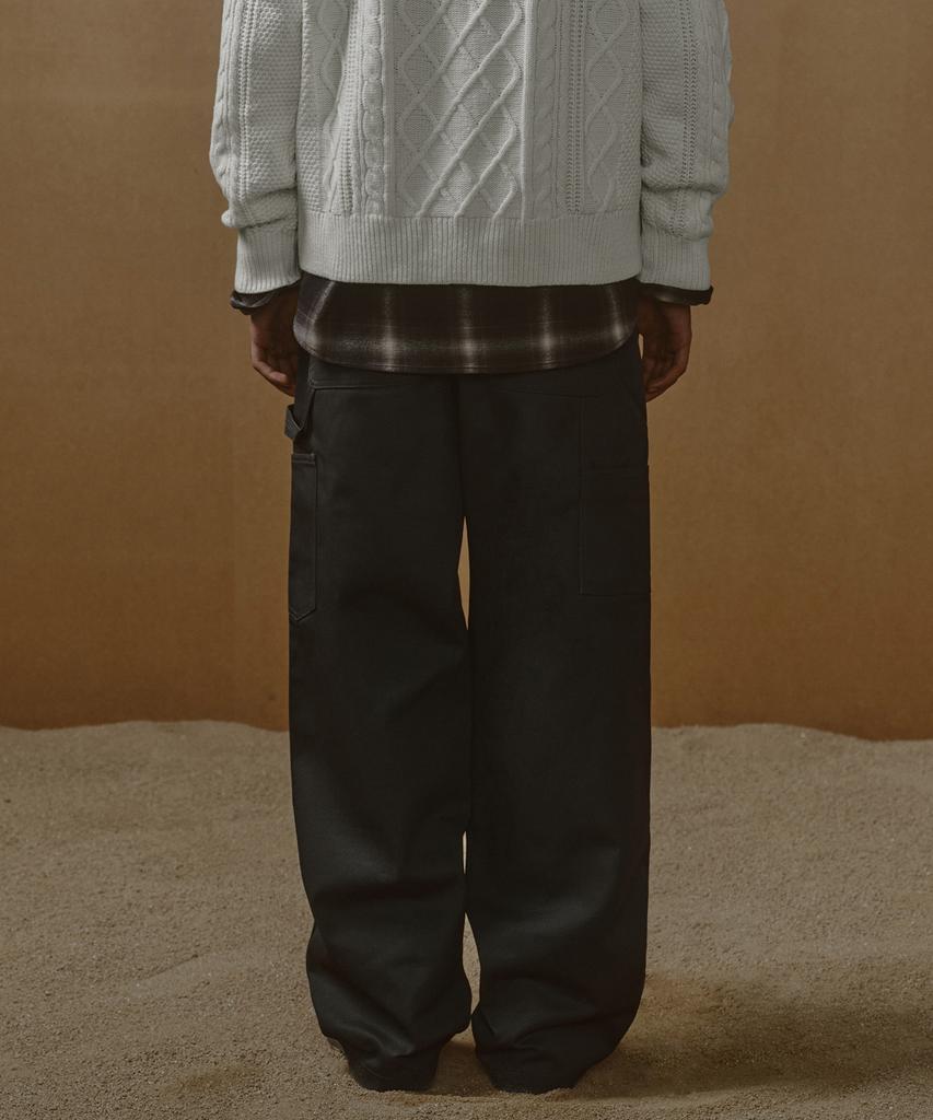 Musinsa Standard Heavyweight Cp Wide Carpenter Pants [Grey]