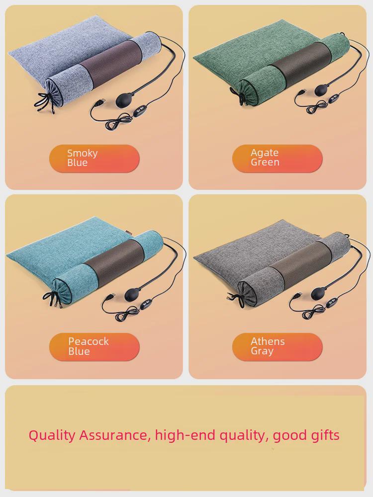 Cervical Pillow for Vertebra Support: Buckwheat & Cassia Seed Sleep Aid, Curvature Corrector Round Pillow