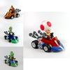 Prezenty Super Mario Kart Księżniczka Peach Figurka Samochód Pvc Zabawka Kolekcja Z Rozkładanymi Kończynami