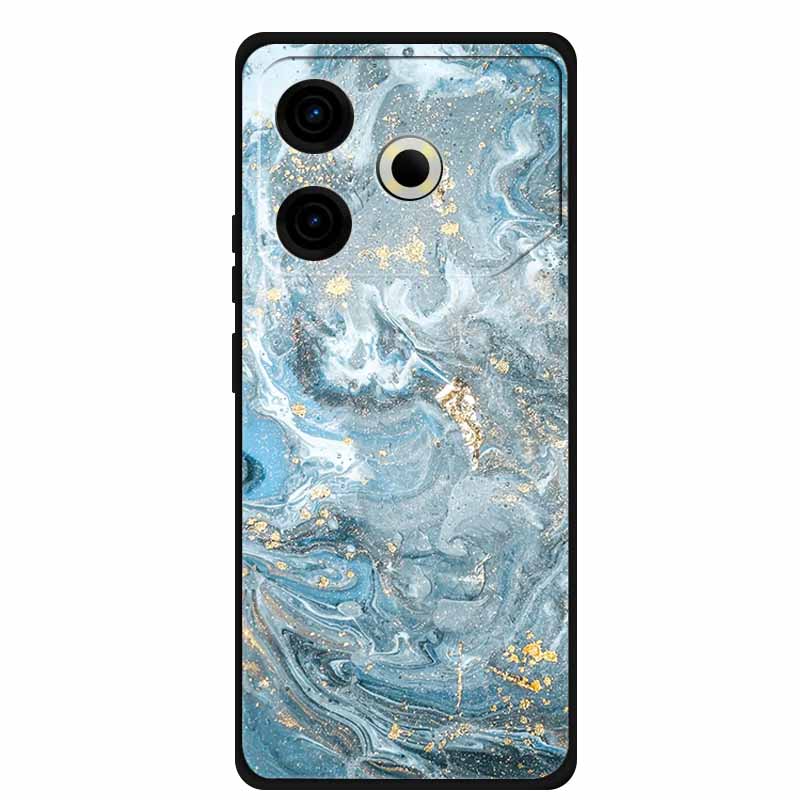 Phone Case For Tecno Pova6 Neo TPU Back Coque for Pova 6 Neo Marble Colour Soft Cover Protective Funda Luxury Silicone Shell