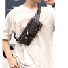 Small Chest Bag Multipurpose Large Capacity Mobile Phone Bag Casual Shoulder Sport Bag for Men Dark Brown Large