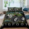 Monster Car King Queen Duvet Cover Cartoon Bedding Set For Boys Lovely Toy Truck Comforter Cover 2/3pcs Polyester Quilt Cover