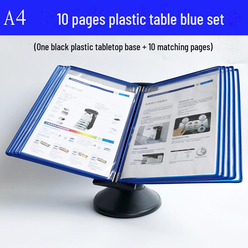 A4 Display Folder with 10 Pages for Promotional Advertising and Data Presentation