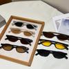 Sexy UV Protection Sun Glasses Small Frame Oval Frame Cycling Eyewear Outdoor Street Photography Women Sunglasses Women