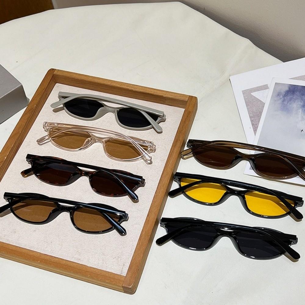 Sexy UV Protection Sun Glasses Small Frame Oval Frame Cycling Eyewear Outdoor Street Photography Women Sunglasses Women