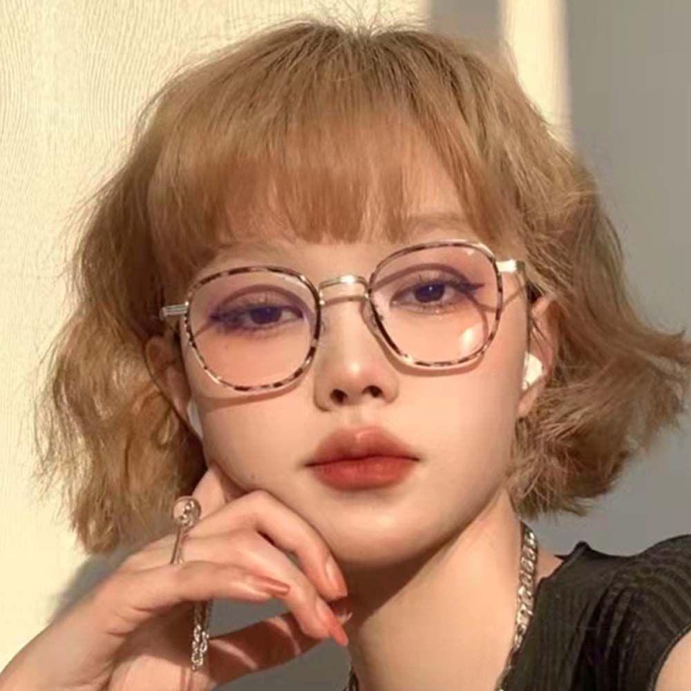 

Korean Style Anti Radiation Glasses Anti Blue Light Glasses Women Eyeglasses Glasses Anti Radiation золотой/прозрачный