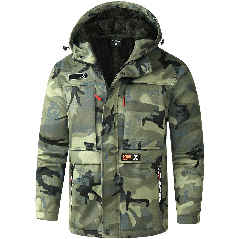 Férfi Téli Polár Melegítő Vastagított Két Részes Készletek Kapucnis Sportruházat Készletek