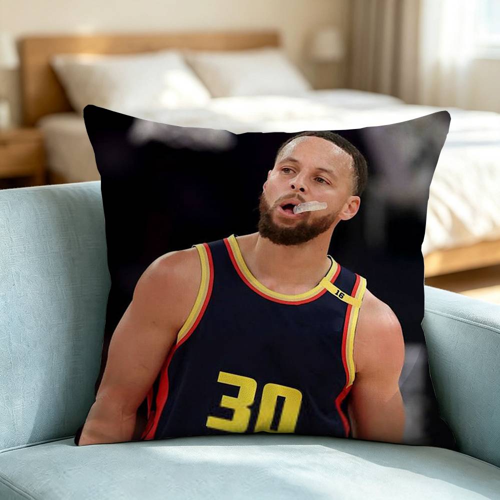 Stephen Curry-Y Basketball Sports-S Pillow Case Square Double-Sided Sofa Cushion Cover Bedroom Bedside Pillow Gift