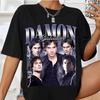 Tričko Damon Salvatore, Tričko s motívom Upírskych denníkov pre mužov, Štyri ročné obdobia Unisex Bavlna Neformálne Módne Streetwear