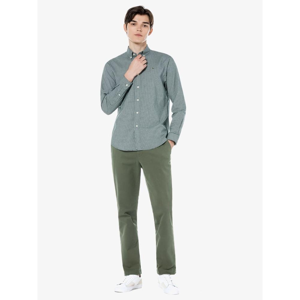 

LACOSTE Mens Cotton Brushed Stretch Chino Pants HH377E 53N SMI Q2NHH377E 53NSMI