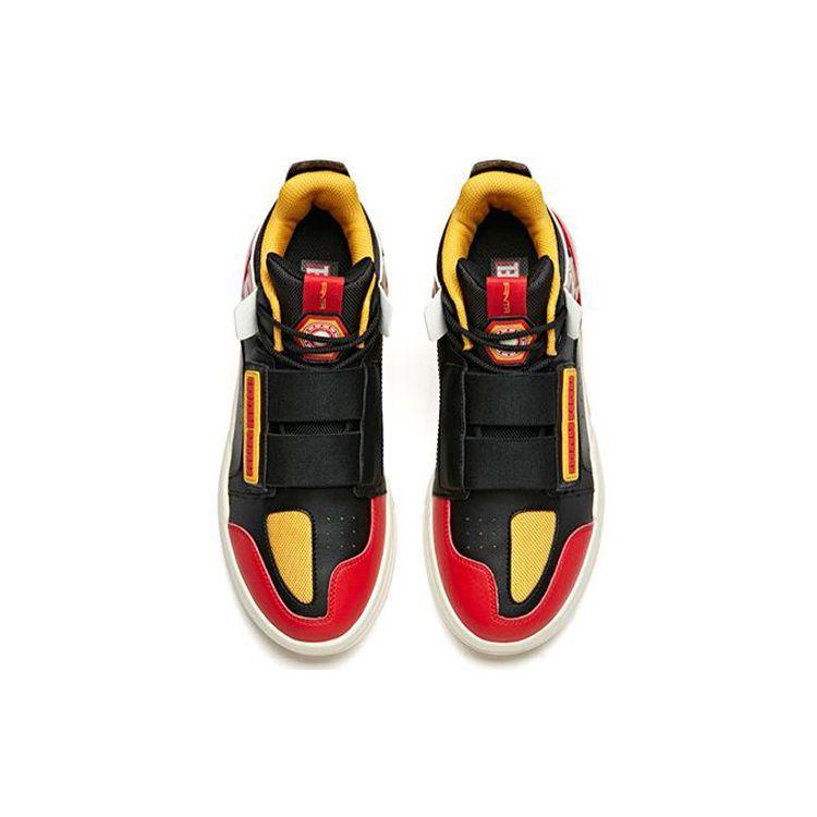 Anta Marvel Collaboration Iron Man Durable Low-Top Running Shoes Men sneaker Black Red Orange 91948077-3