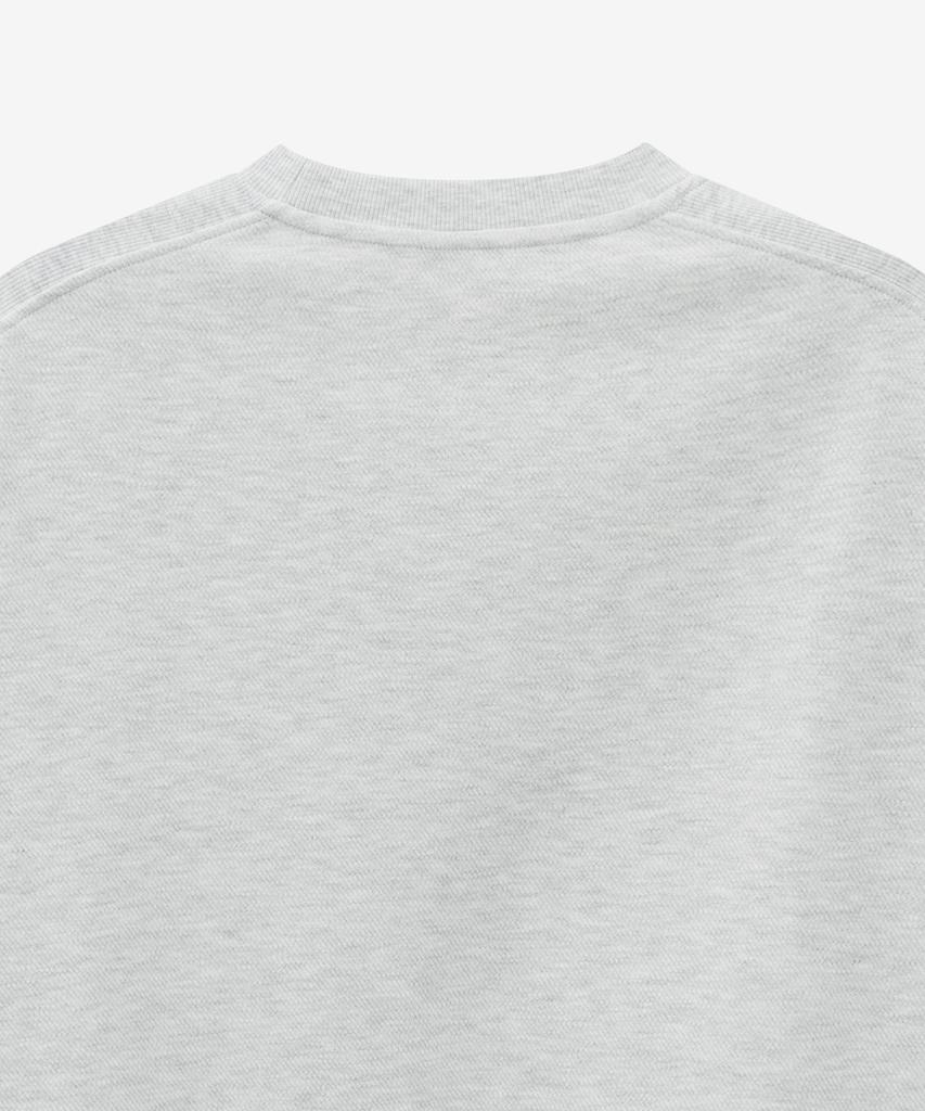 MINDBRIDGE Diagonal Oversized Oatmeal Sweatshirt