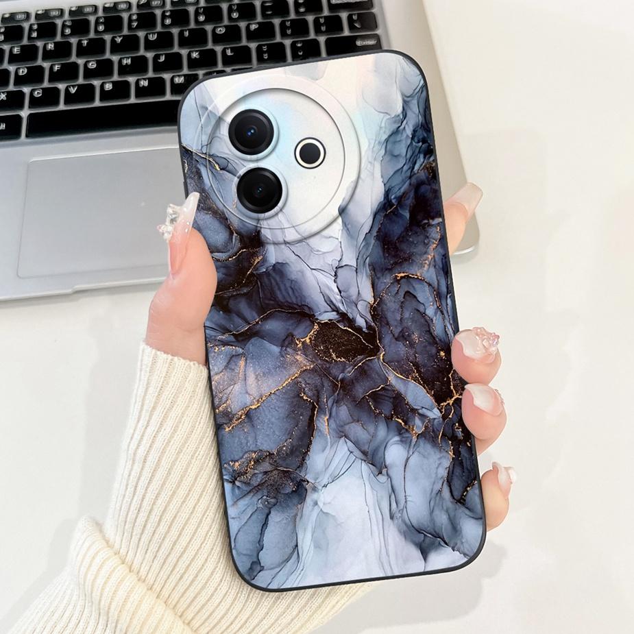 Für Vivo Y39 5G Hülle V2436 Niedliches Mode Cartoon Muster Abdeckung Stoßfest Weiche TPU Handyhüllen Für Vivo Y300i Y 39 VivoY39 Bumper