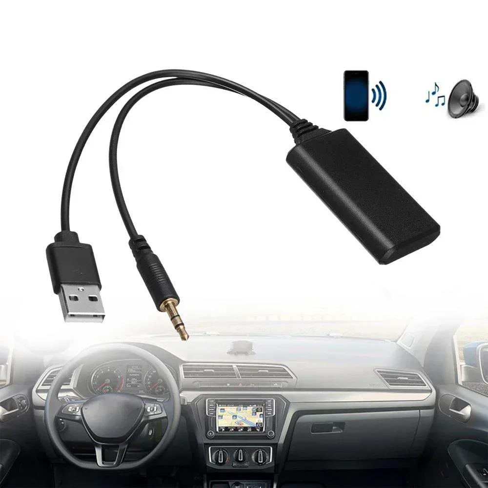 Universal Car 5.0 Bluetooth Audio Receiver USB 3.5Mm Wireless Bluetooth Music Player Audio Cable Adapter For Any Vehicle