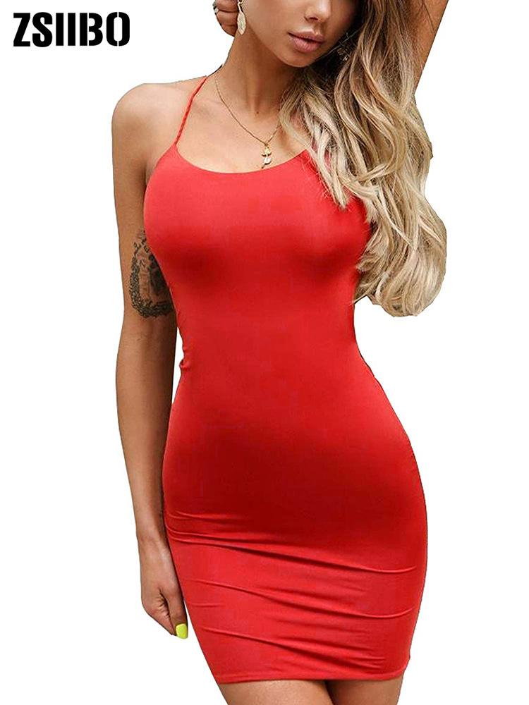 Letní sexy bokové šaty s páskem pro ženy v Evropě a Americe
