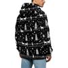 Men's Christmas Print Flannel Hoodie Plus Size Casual Hooded Sweatshirt for Fall and Winter