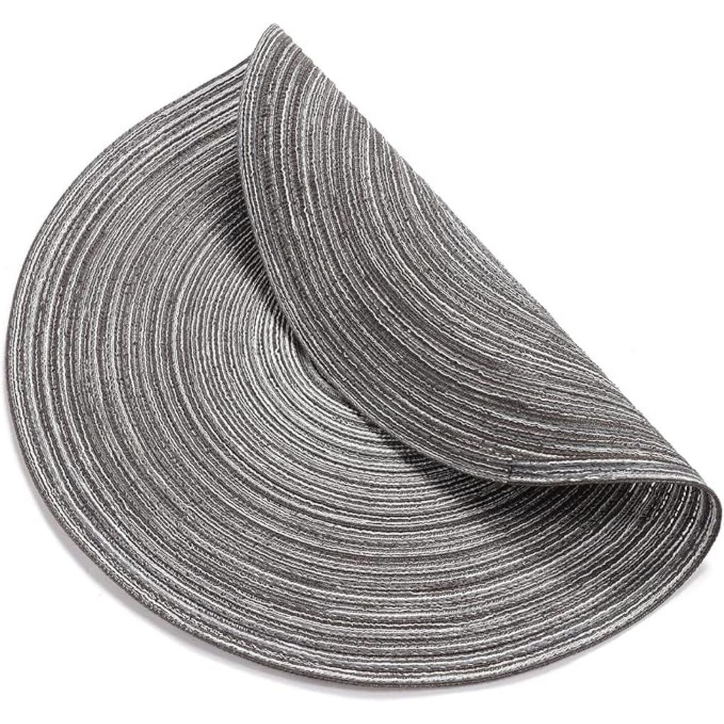 Kulaté prostírání Sada 4 kusů Kulaté stolní prostírání Pletené bavlněné prostírání 30 cm pro kuchyňský jídelní stůl Sváteční párty