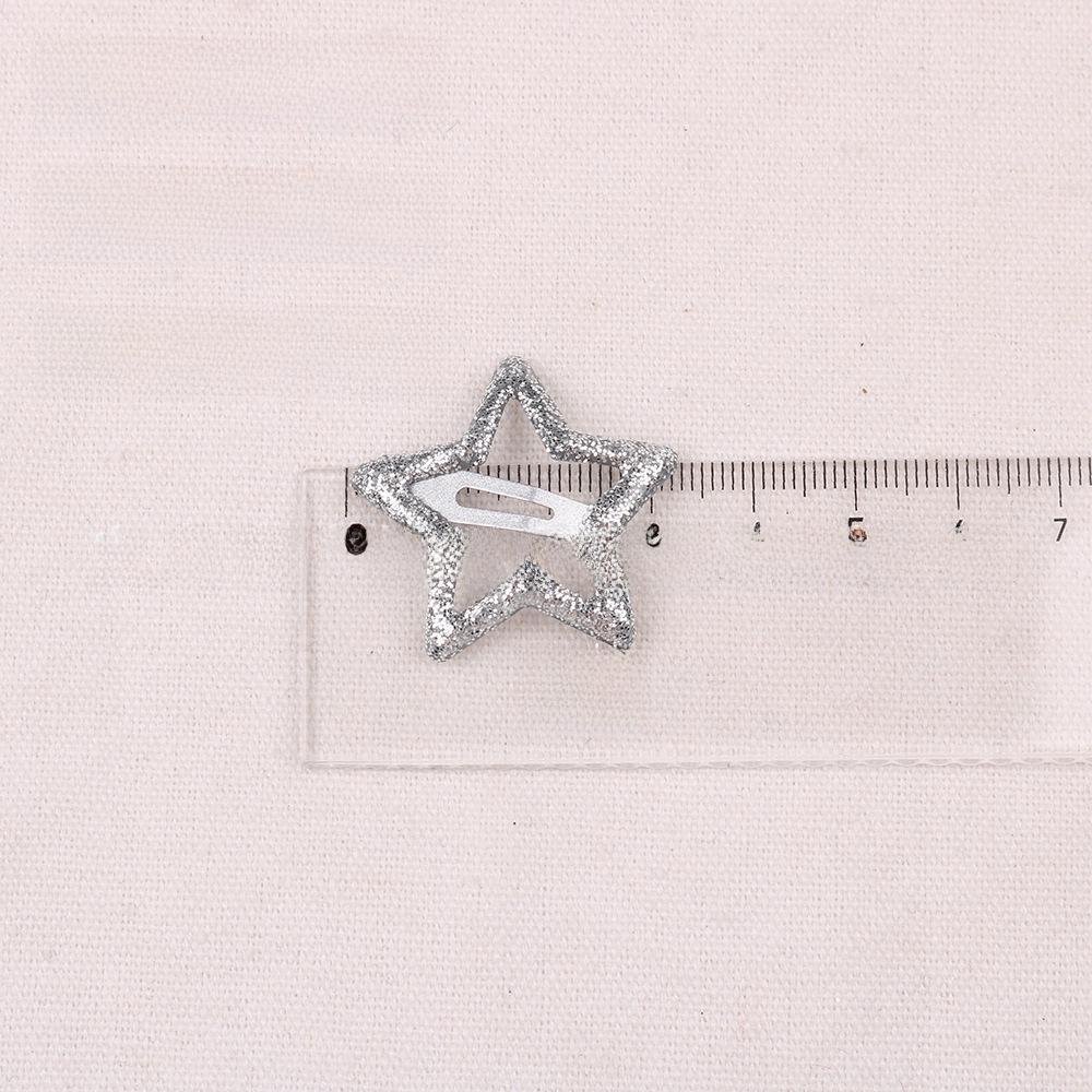 Korean Y2K Silver Star Hairpin - Versatile Metal Five-Pointed Star BB Clip Accessory