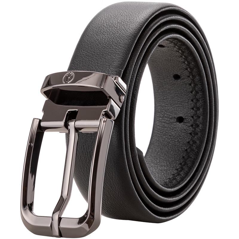 

Мужской кожаный ремень Aokang с пряжкой-булавкой Adjustable Length (115cm+)