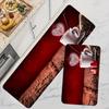 1 szt. Love Coffee Print dywanik kuchenny, drewniana deska wzór gąbka mata kuchenna na podłogę antypoślizgowy dywan do przedpokoju, dziecięca antypoślizgowa mata podłogowa
