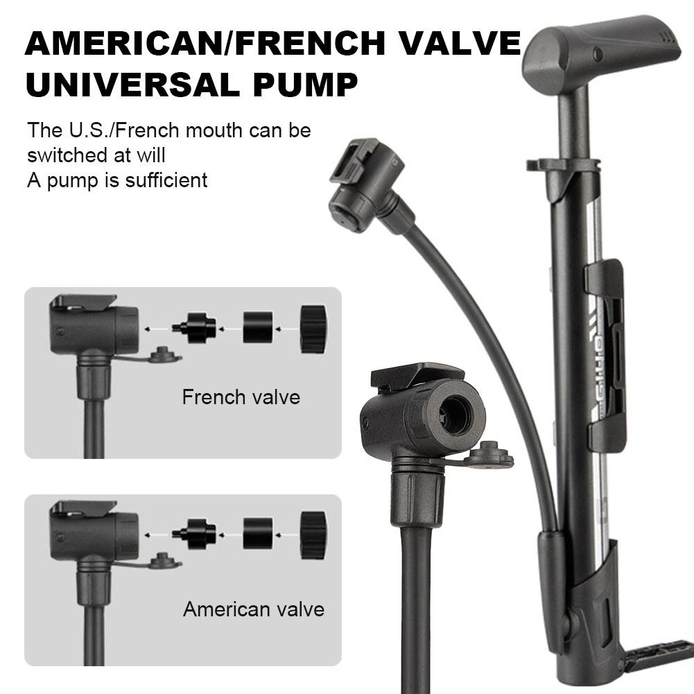 140PSI Bicycle Pump Schrader Presta Valve Handheld Bike Pump Cycling Inflator MTB Mountain Bike Inflator for Tire Inflat