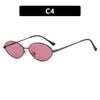 Sexy Cat Eye Sunglasses Women 2026 Luxury Brand Trendy Oval Metal Frame Travelling Sun Glasses For Ladies Classic Shades UV400