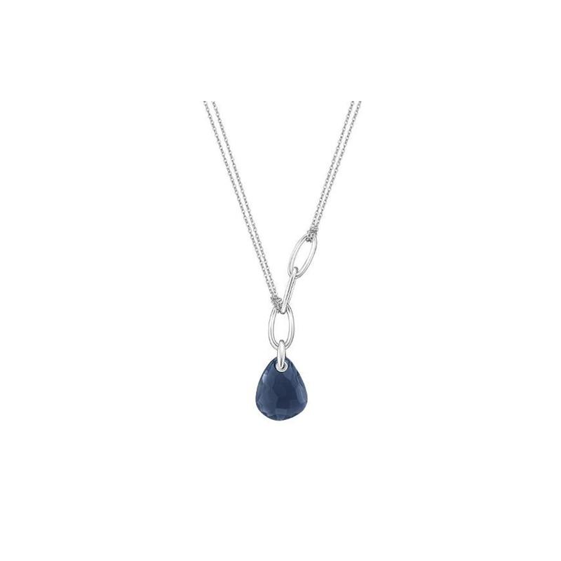 Swarovski Water Drop Pendant Necklace Women s Dark Blue 5161688