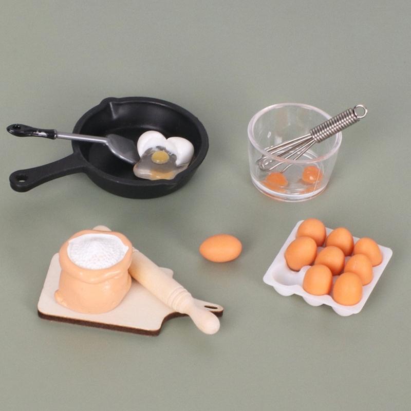 Handcrafted Miniature Bakery Counter With Wood Resin Plastic For Dollhouses Accessories Realistic Cooking Station Photography Prop