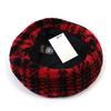 Universal chemistry Fleece Red Check Beret Beret