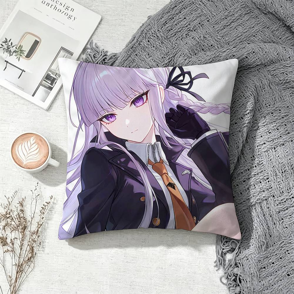 Danganronpa Kyoko Kirigiri Square Pillow Case Multi Sizes For Car Home Bedroom Decor Custom Valentine Gifts