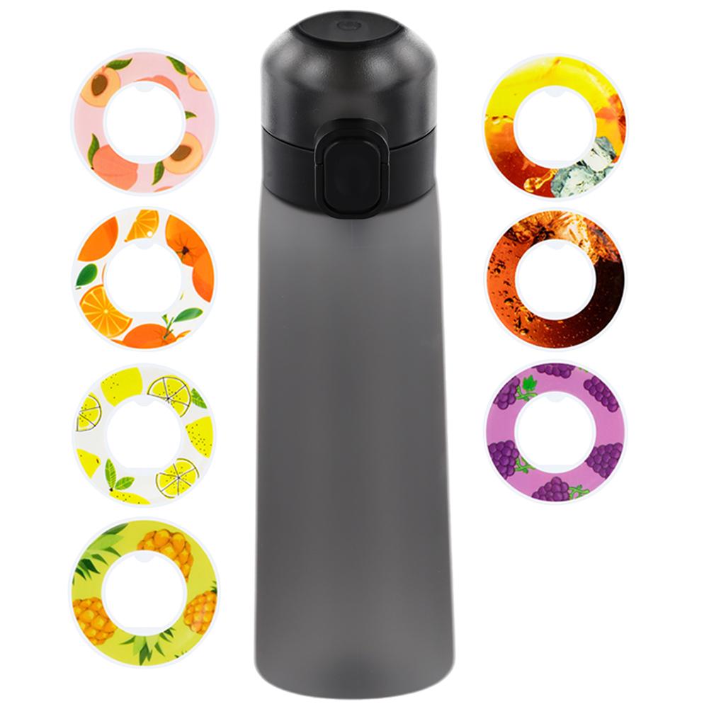 650ML Flavored Water Bottle Scent Up Water Cup 7 Fruit Fragrance Pods Water Cup With Straw Leak Proof for Outdoor Sports