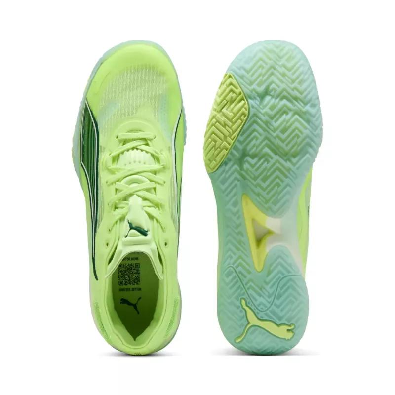 PUMA Accelerate Nitro SQD 4 Sneakers Fizzy Green/White/Silver