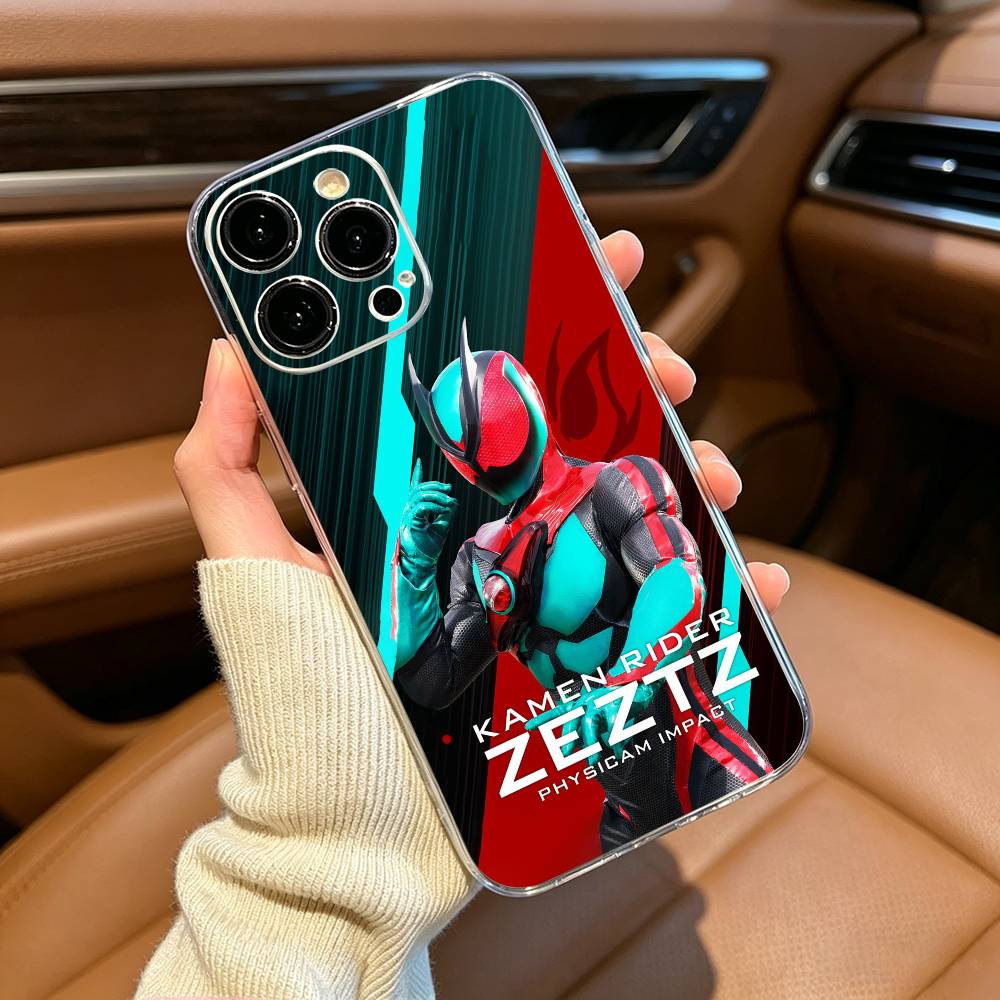 K-Kamen R-Rider ZeztzS Handyhülle Für iPhone17,16,15,14,13,12,Pro Max,16/15/14 Plus XS Weiche Silikon Transparente Hülle