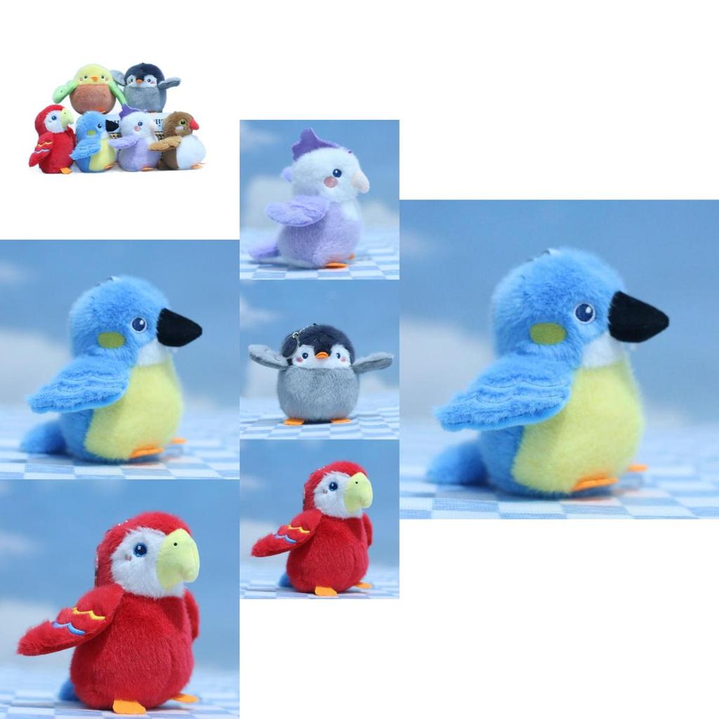 Cute Realistic Plush Sparrow Pendant Keyring Charming Stuffed Toy For Kids