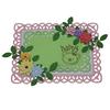 Lace Rectangular Frame Metal Silvery Stencil Embossing Cutting Dies For Diy Scrapbooking Paper Album Cards Making