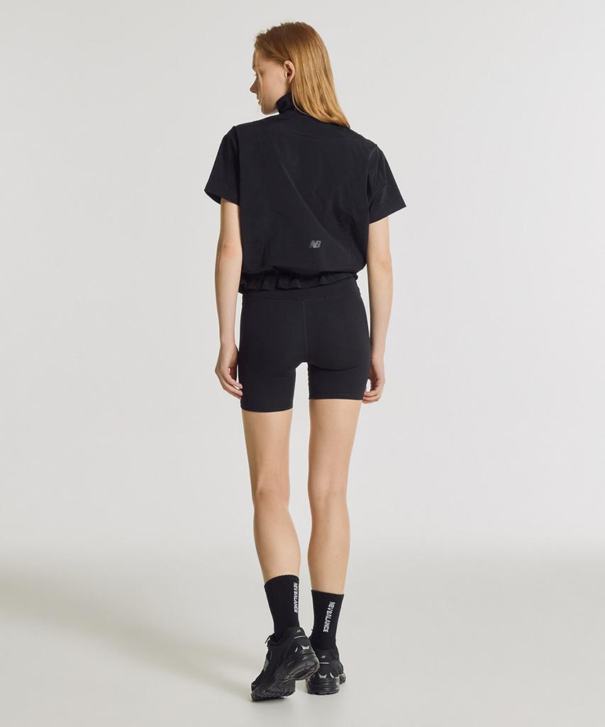 Nyuballanseu Nbncg3W612 / Women Frozen Woven Stretch Half Zip (Black)