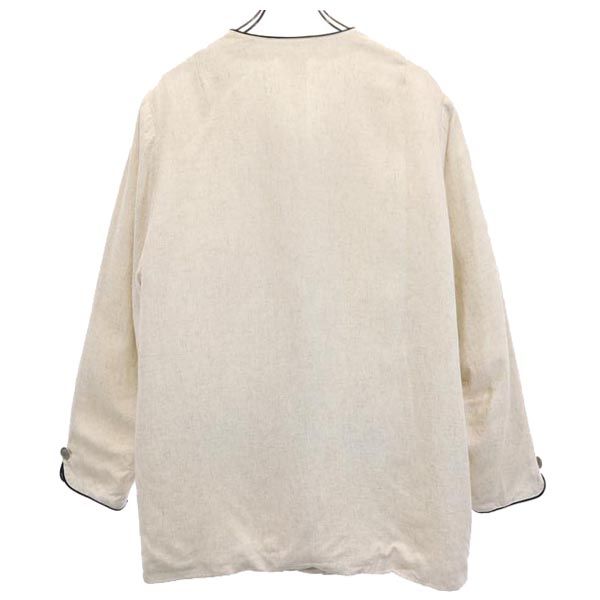 OLD 90s Linen Blend Long sleeve No color jacket 44 Beige Women Used