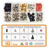228pcs Computer Repair Bolt Assortment Kit Hardware Tools Washer Assortment Kit  Computer DIY