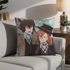 Hot Anime Bungo Stray Dogs Pillow Case 3D Print Polyester Fiber 40*40cm Home Sofa Throw Decoration Festival Gift