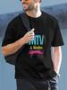 1pc MNTV Vintage Logo Bicolor T-shirt