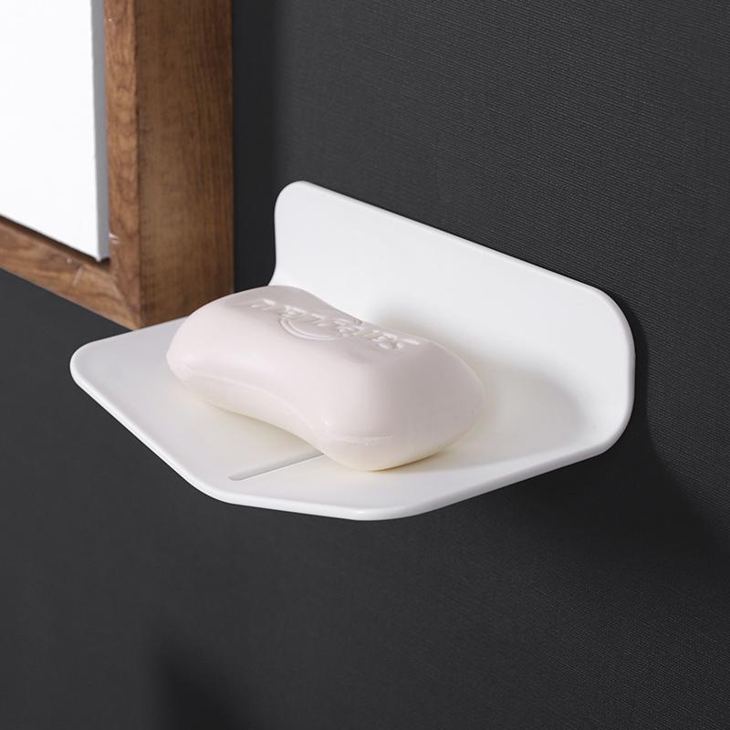 1PC soap box Wall-mounted soap holder No punching soap box Drain toilet soap holder Wall-mounted soap box Non-suction cup
