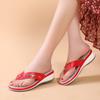New Sandals Women's Metal Buckle Beach Wear Herringbone Sandals Women's Summer Slope Heel Casual Women's Cool Slippers