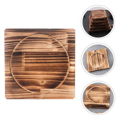 High Grade Wood Stone Bowl Mat Pot Base Pad Heat Insulated Casserole Holder for Home Kitchen Gadget Protective Table Mat
