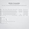 Xiaomi 129 Key White Pudding PBT Double Shot  Keycaps OEM Profile Custom Keycap Set for 100%, 75%, 65%, 60% Gaming Mechanical Keyboard