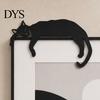 Door Decoration 3D Printed Sleeping Cat Top Decor, Lazy Kitten Silhouette Ornament, Self-Adhesive Cartoon No Drill Adhesive Decor Animal for