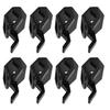 8Pcs Adhesive Hat Hooks Baseball Hat Holders for Wall Door Closet Office Bedroom Black