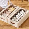 Sturdy Handles Clothes Quilt Storage Box Folding Shoes Container Under Bed Shoe Organizer  Wardrobe